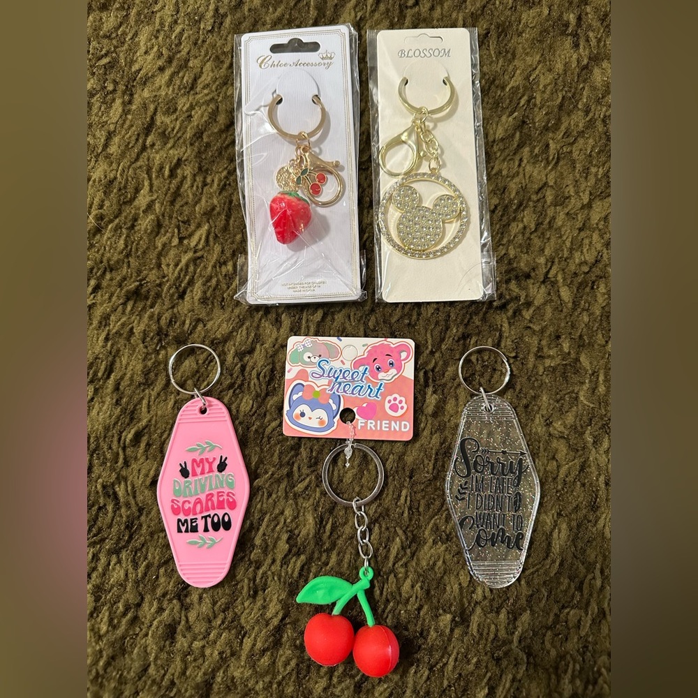 5 Piece Keychain / Bag Charm Bundle